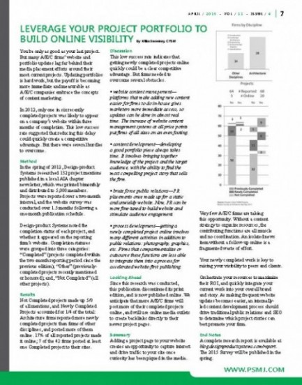 Leverage Your Project Portfolio To Build Online Visibility